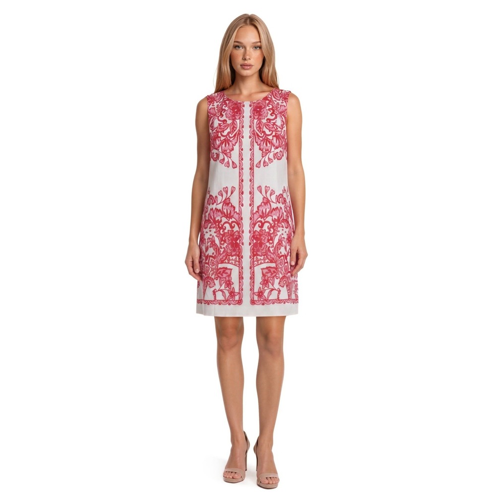 NEW Lilly Pulitzer Shift Romper Women's Size 14 White Pink Red Floral MSRP $248